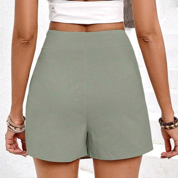 Tassel Decor Ring Linked Bow Tie Wrap Mini Asymmetrical Hem Old Money Style Skor - Picture 2 of 4